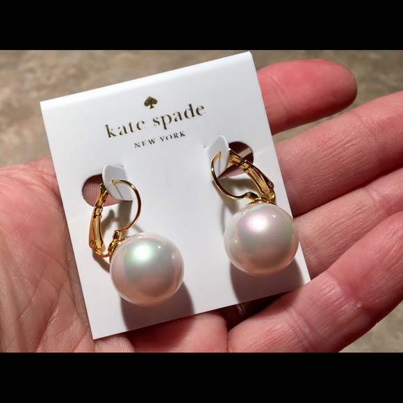 kate spade Jewelry - HOST PICK Kate Spade Pearl Lever Back Earrings